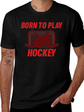 Born to Play Hockey Graphic T-Shirt