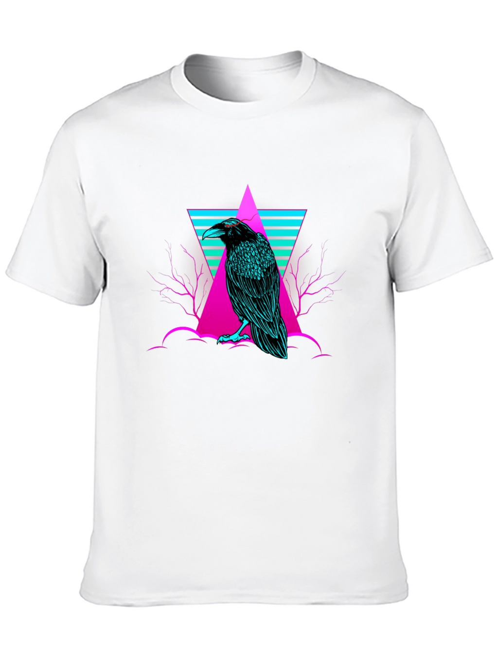 Raven T-Shirt: Cyberpunk Graphic Tee