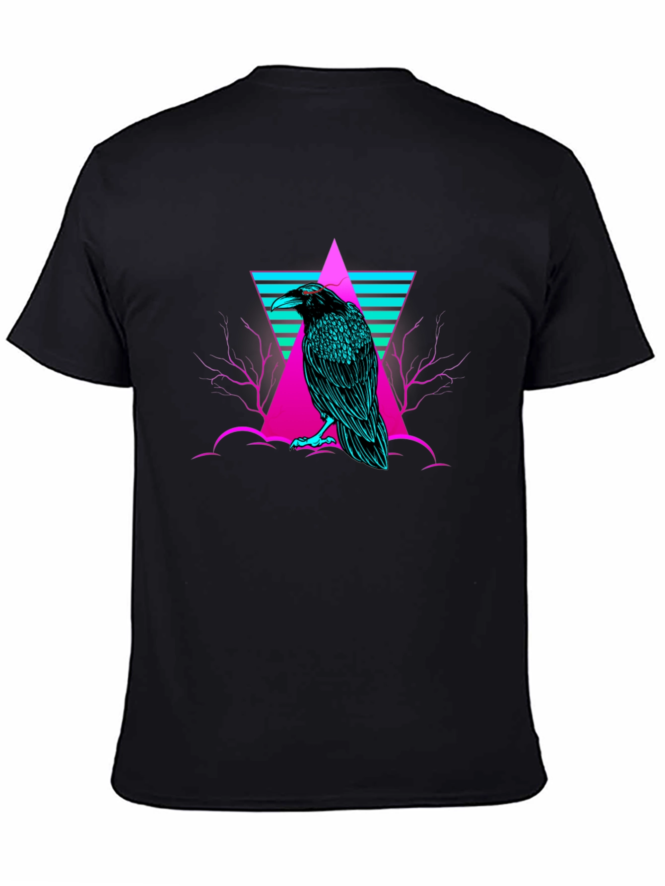 Raven T-Shirt: Cyberpunk Graphic Tee
