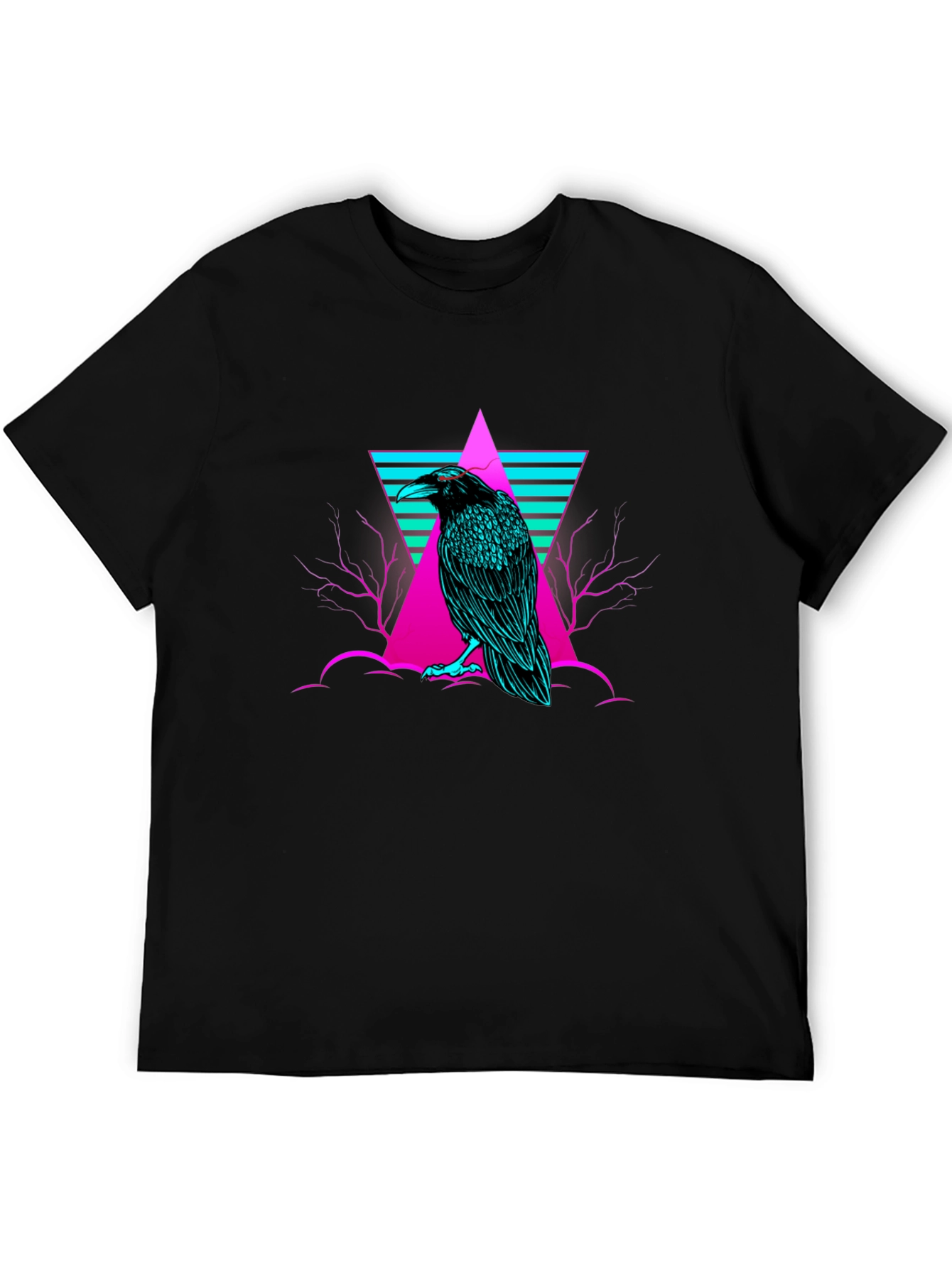 Raven T-Shirt: Cyberpunk Graphic Tee
