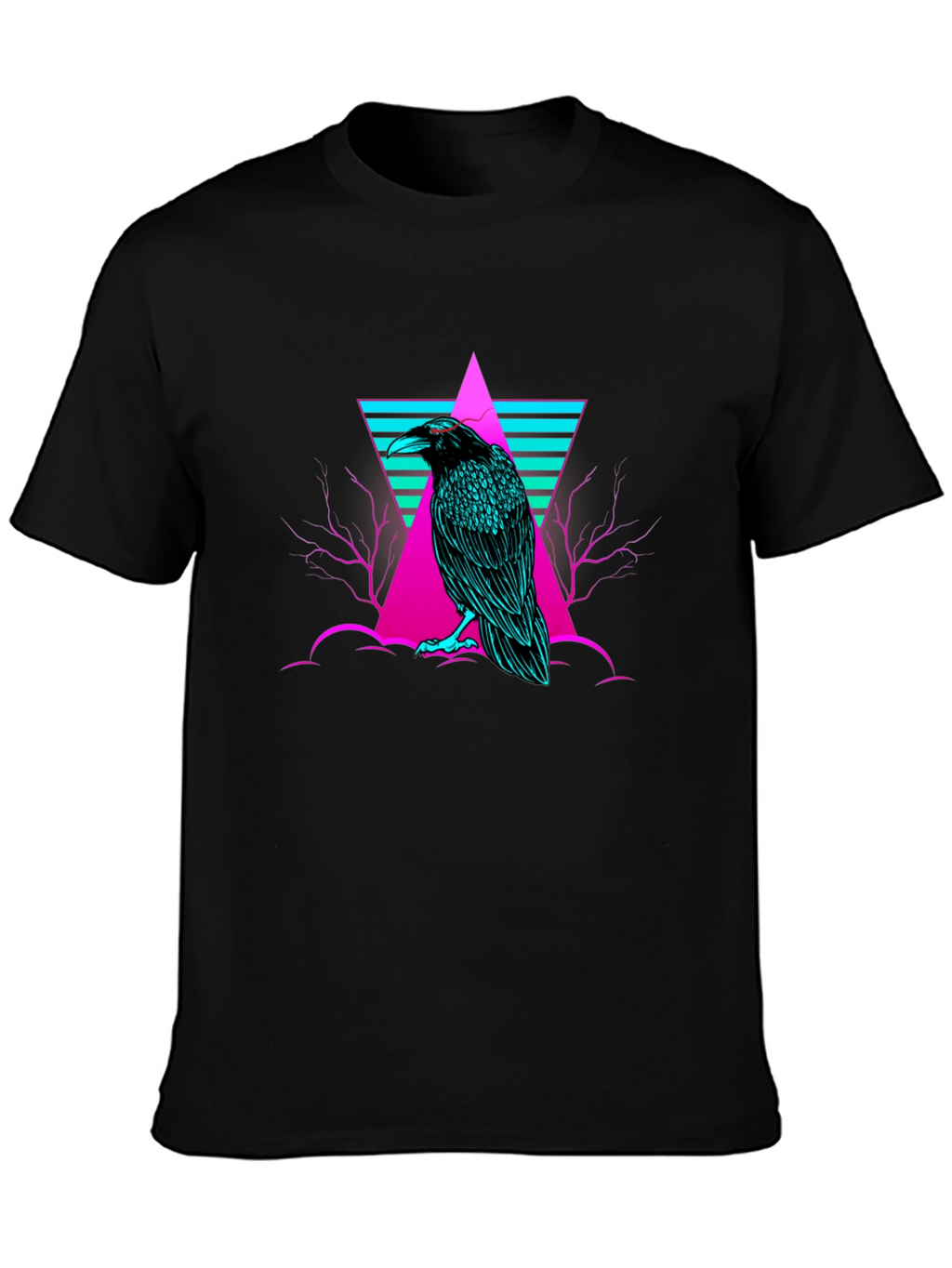 Raven T-Shirt: Cyberpunk Graphic Tee