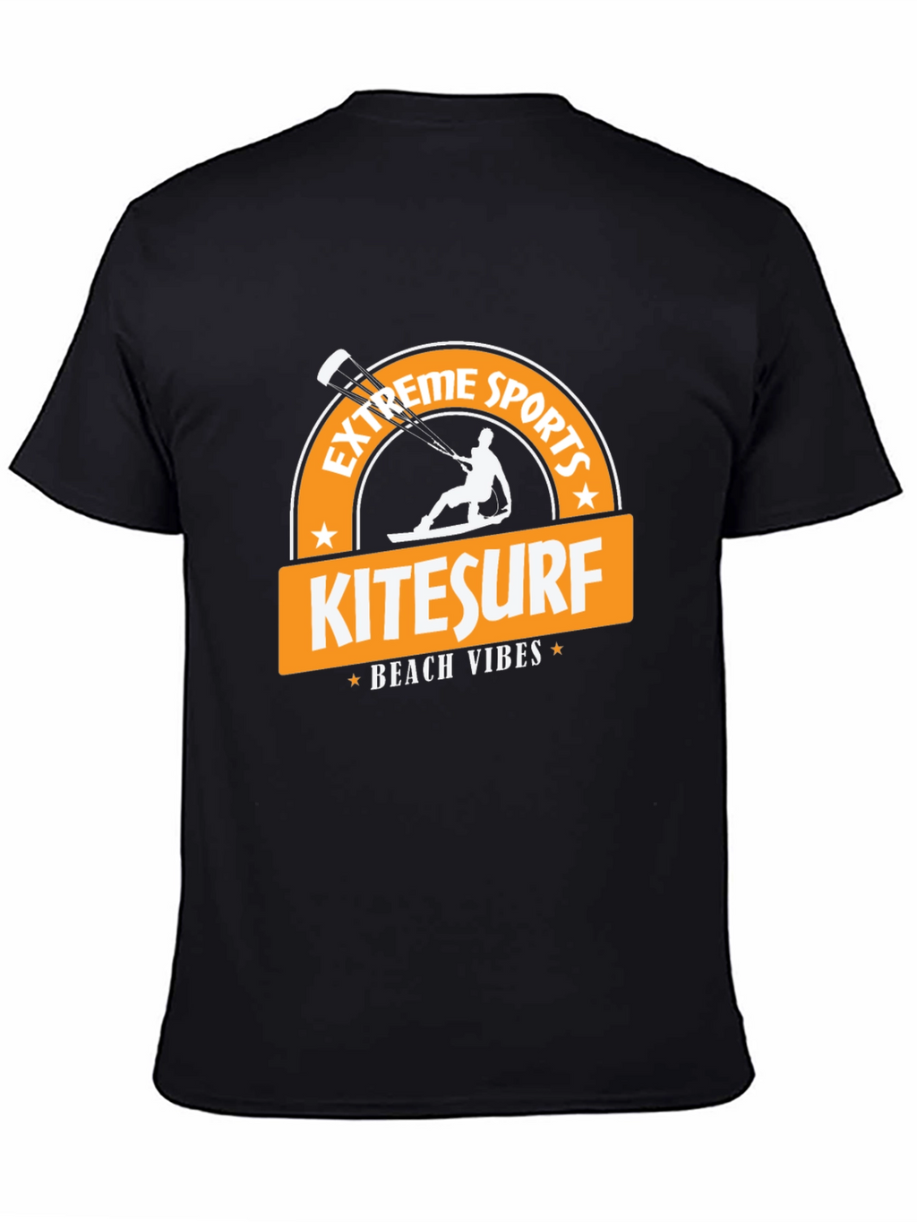 Kitesurf Beach Vibes Black T-Shirt