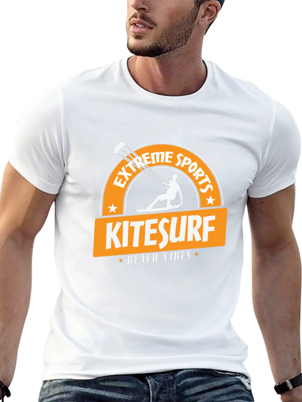 Kitesurf Beach Vibes Black T-Shirt