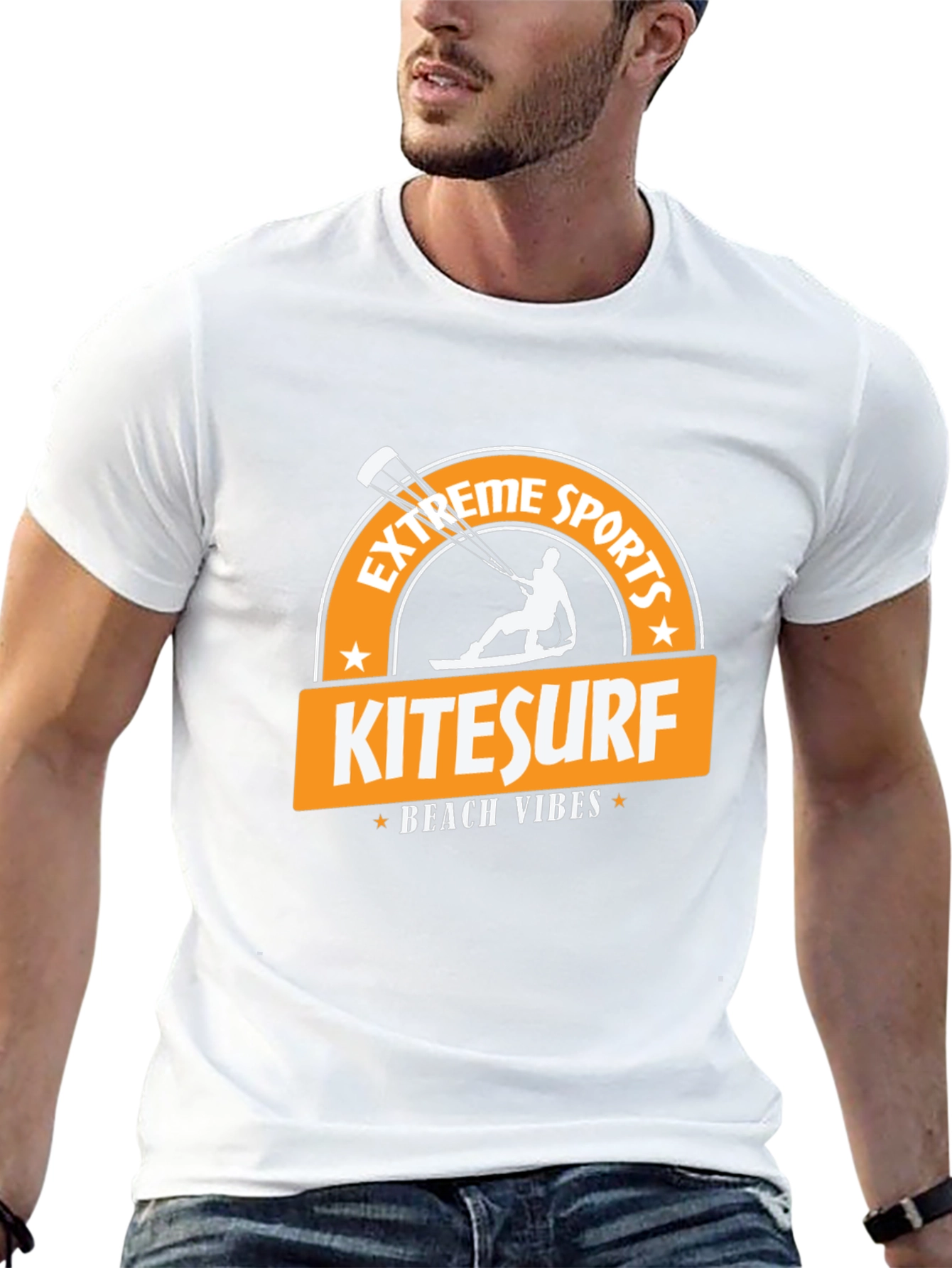 Kitesurf Beach Vibes Black T-Shirt