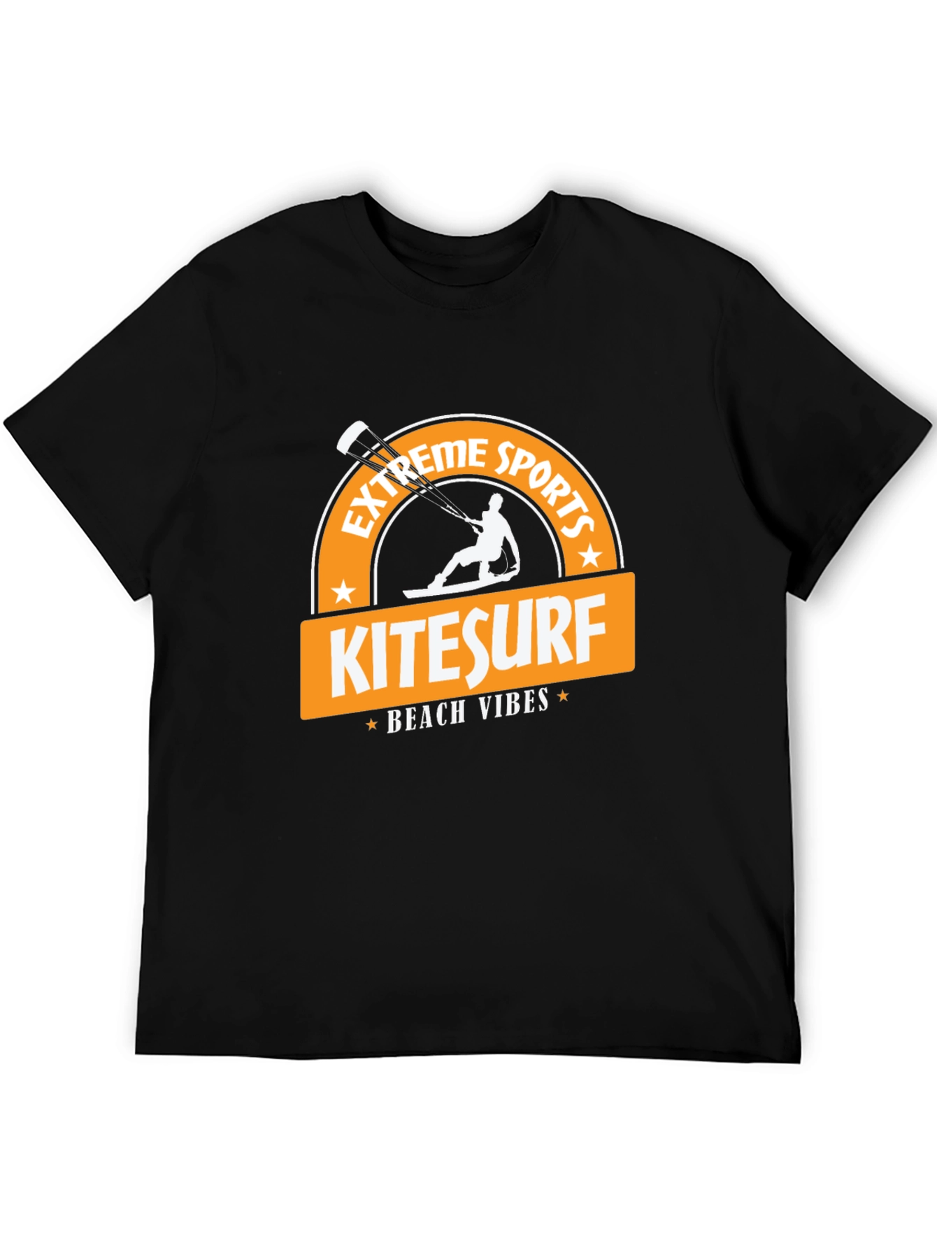 Kitesurf Beach Vibes Black T-Shirt
