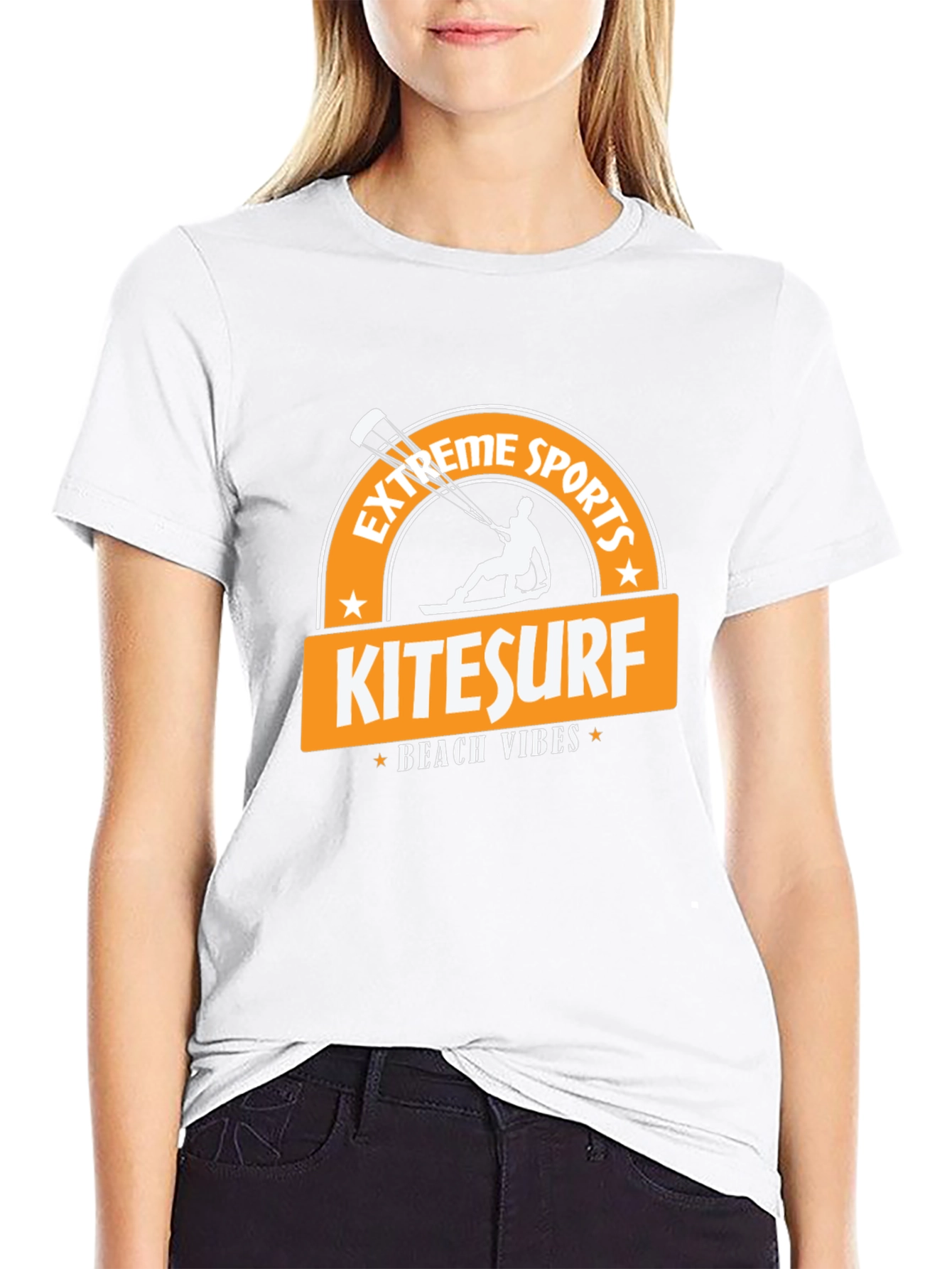 Kitesurf Beach Vibes Black T-Shirt