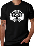 Tribal Paddle Graphic Black T-Shirt