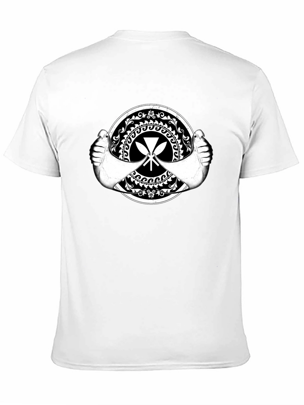 Tribal Paddle Graphic Black T-Shirt