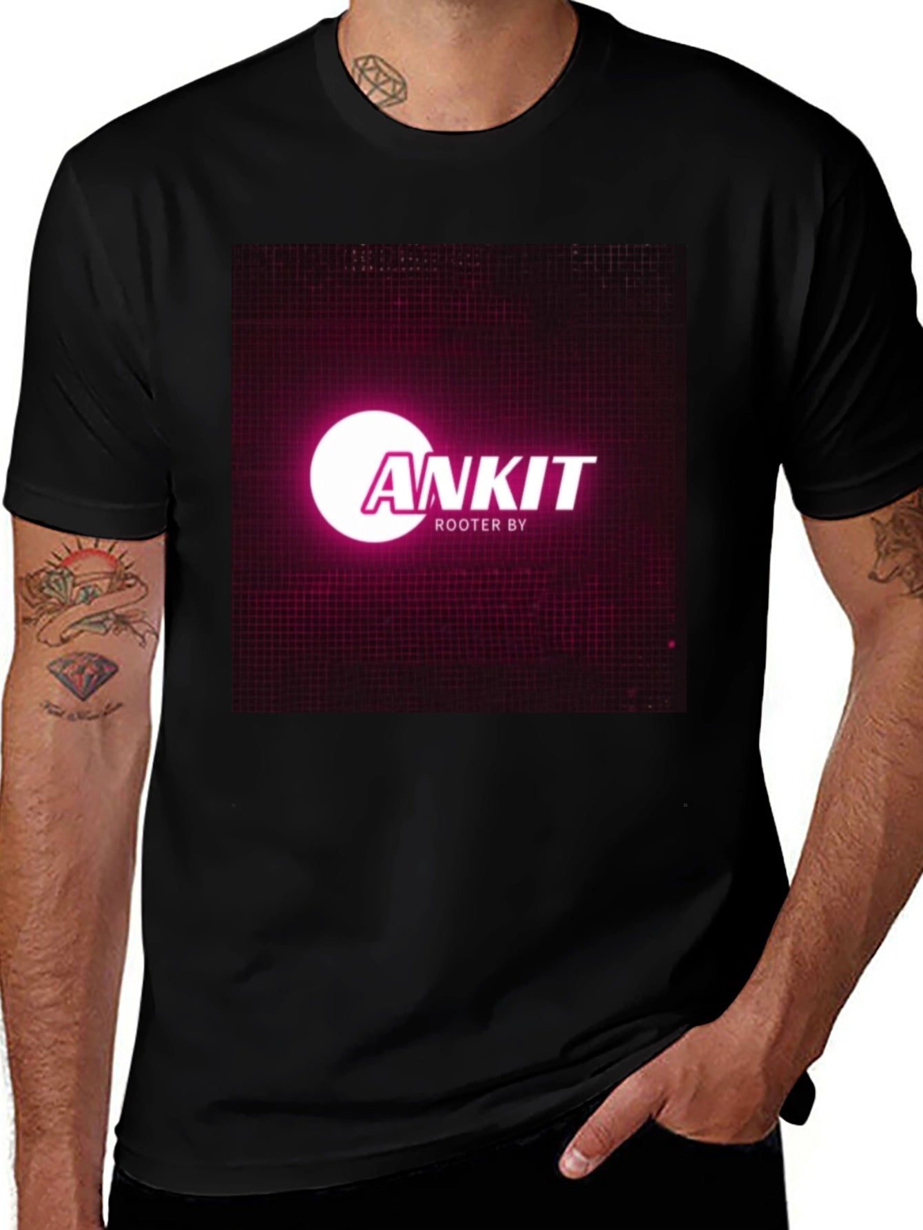 Ankit Rooter By Black T-Shirt