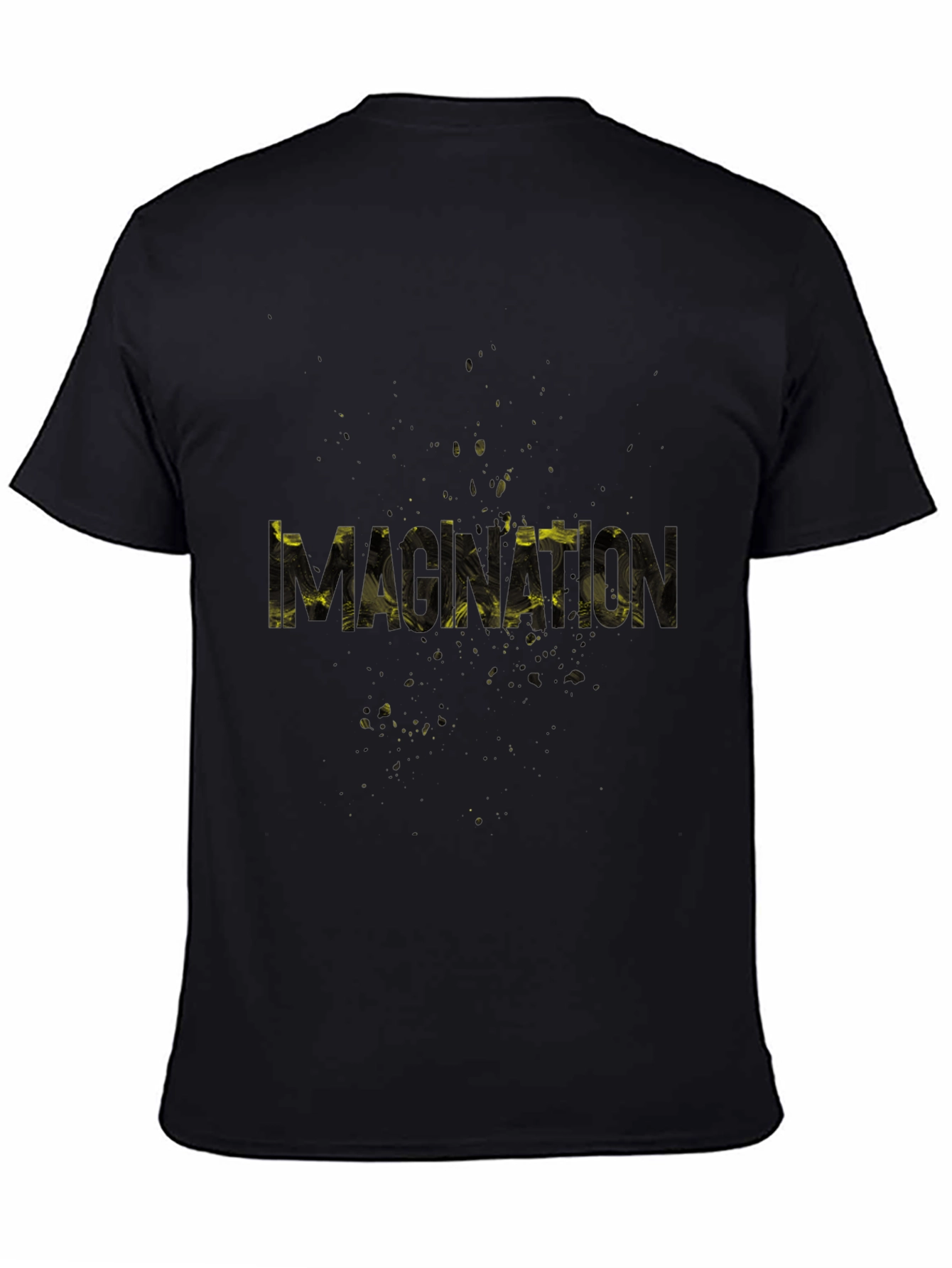 Monxton Mens Black Graphic Print T-Shirt