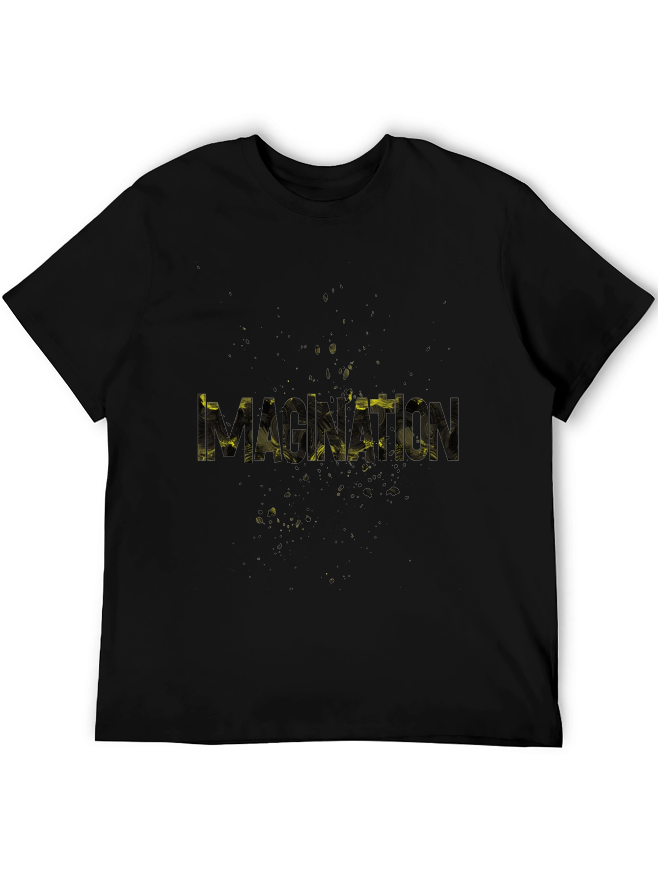 Monxton Mens Black Graphic Print T-Shirt