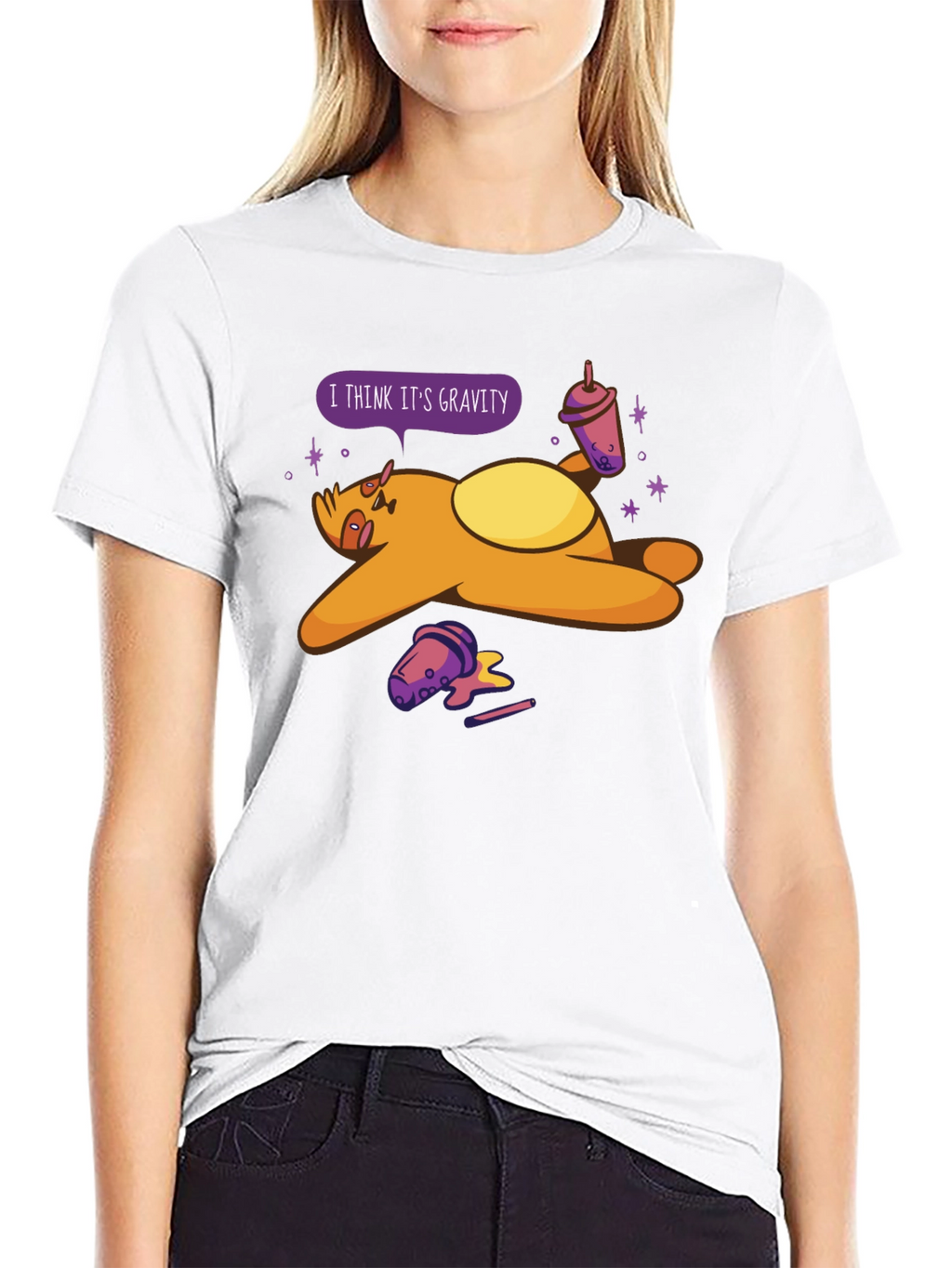 Gravity Sloth Bubble Tea T-Shirt