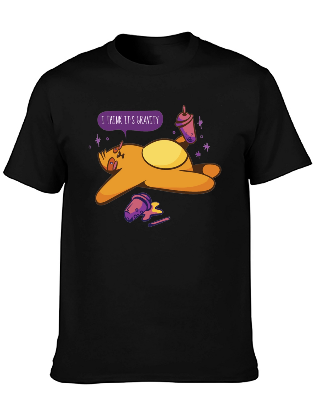 Gravity Sloth Bubble Tea T-Shirt