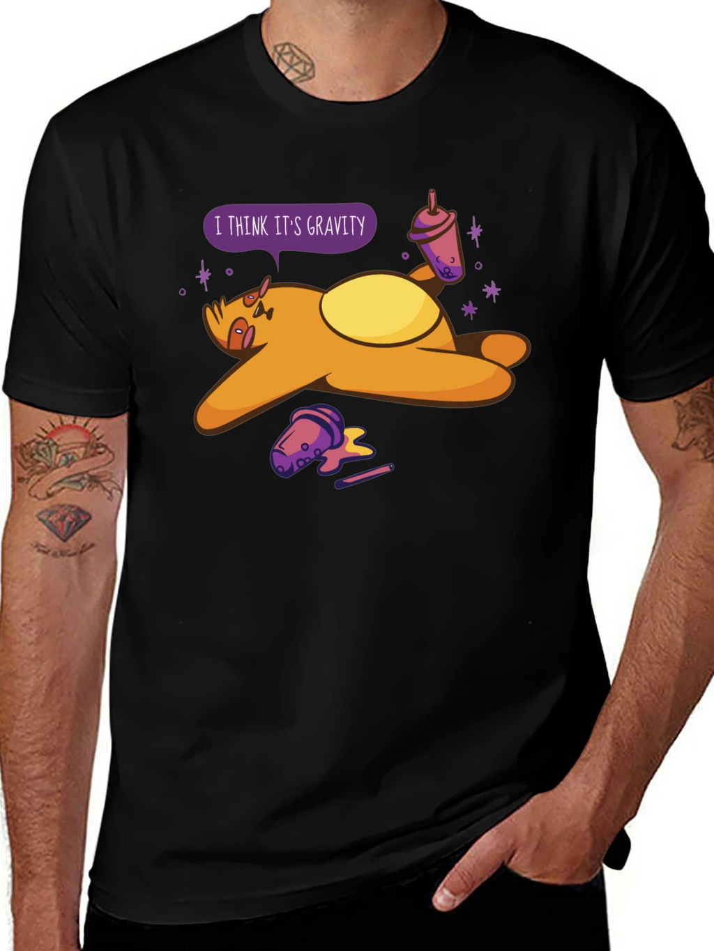 Gravity Sloth Bubble Tea T-Shirt