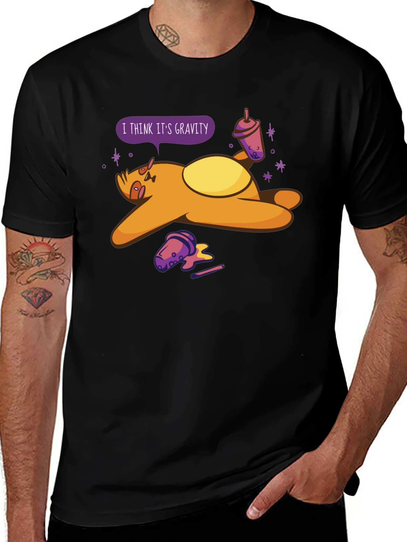 Gravity Sloth Bubble Tea T-Shirt