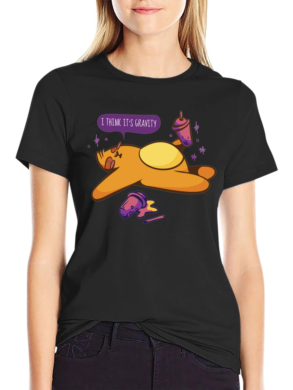 Gravity Sloth Bubble Tea T-Shirt