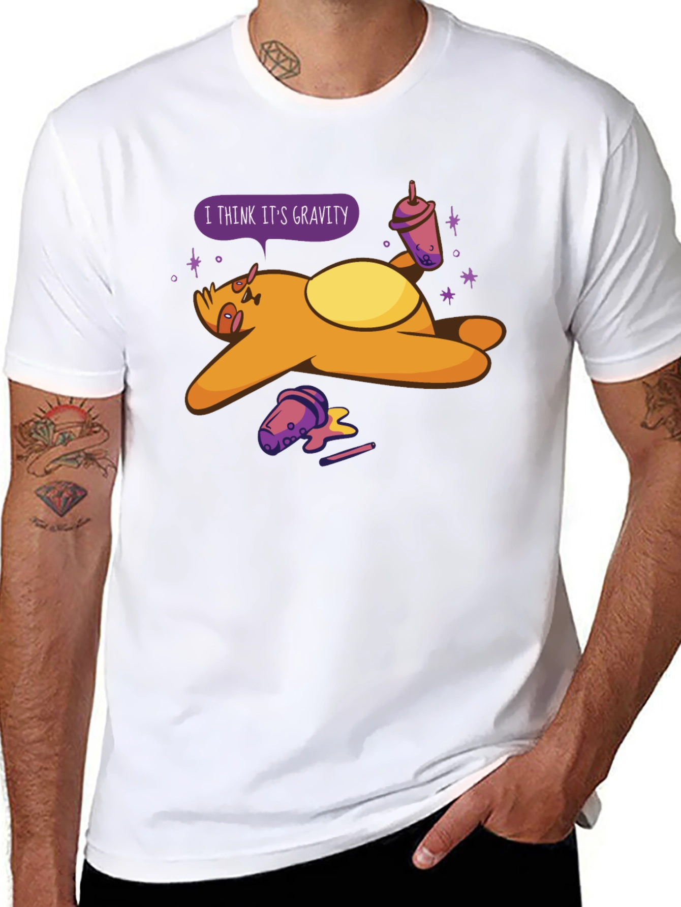 Gravity Sloth Bubble Tea T-Shirt