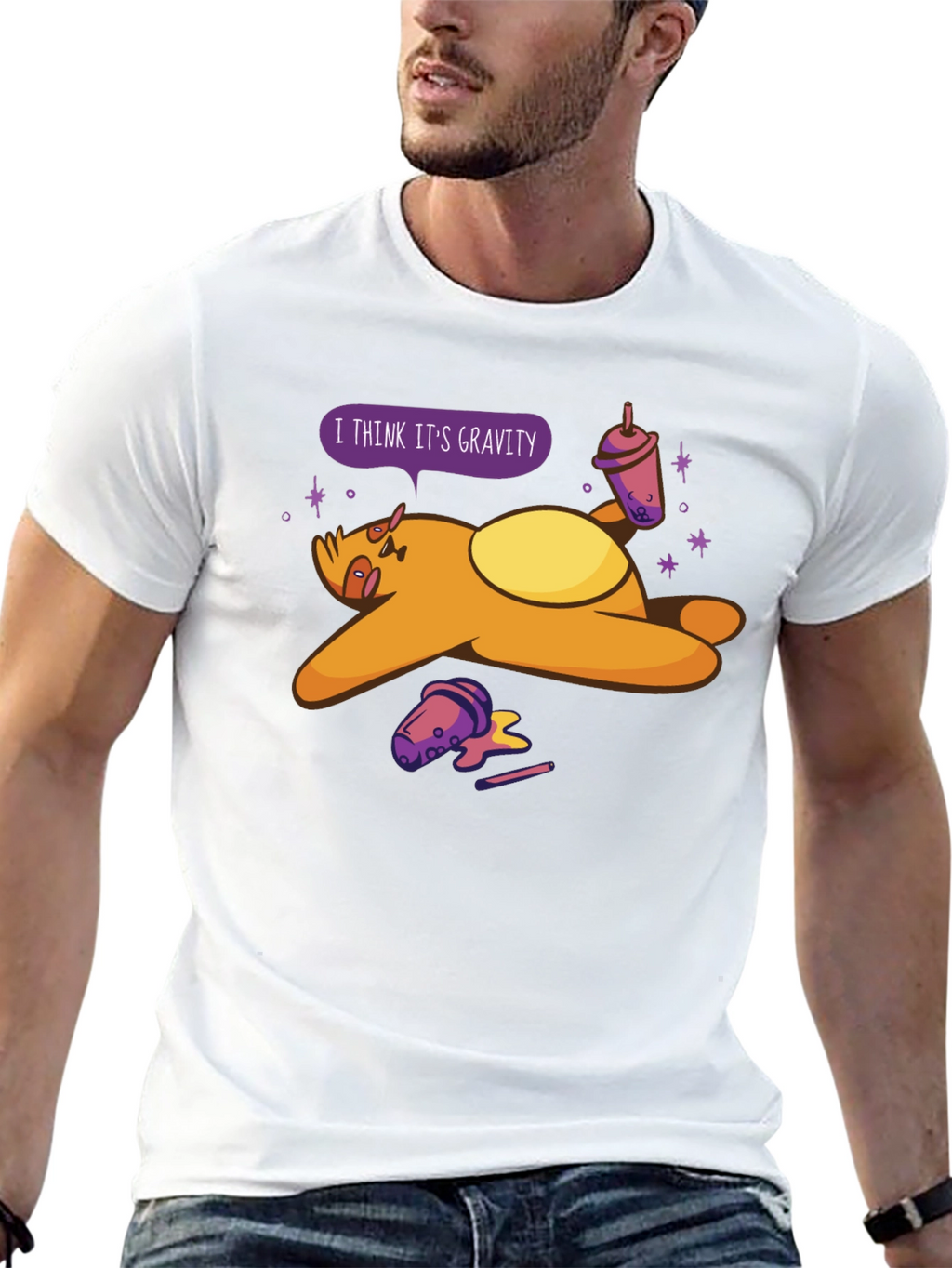 Gravity Sloth Bubble Tea T-Shirt