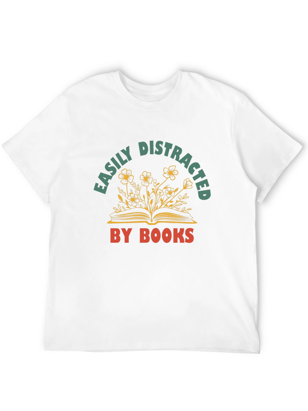 Easily Distracted By Books Graphic T-Shirt