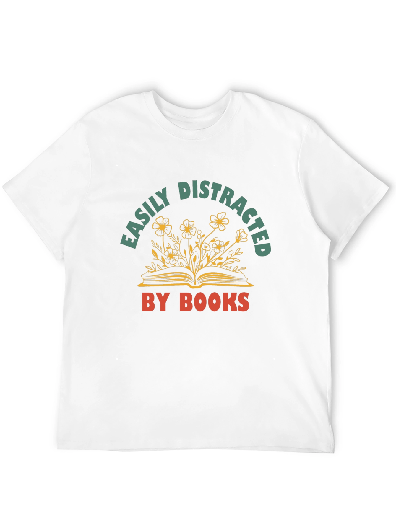 Easily Distracted By Books Graphic T-Shirt