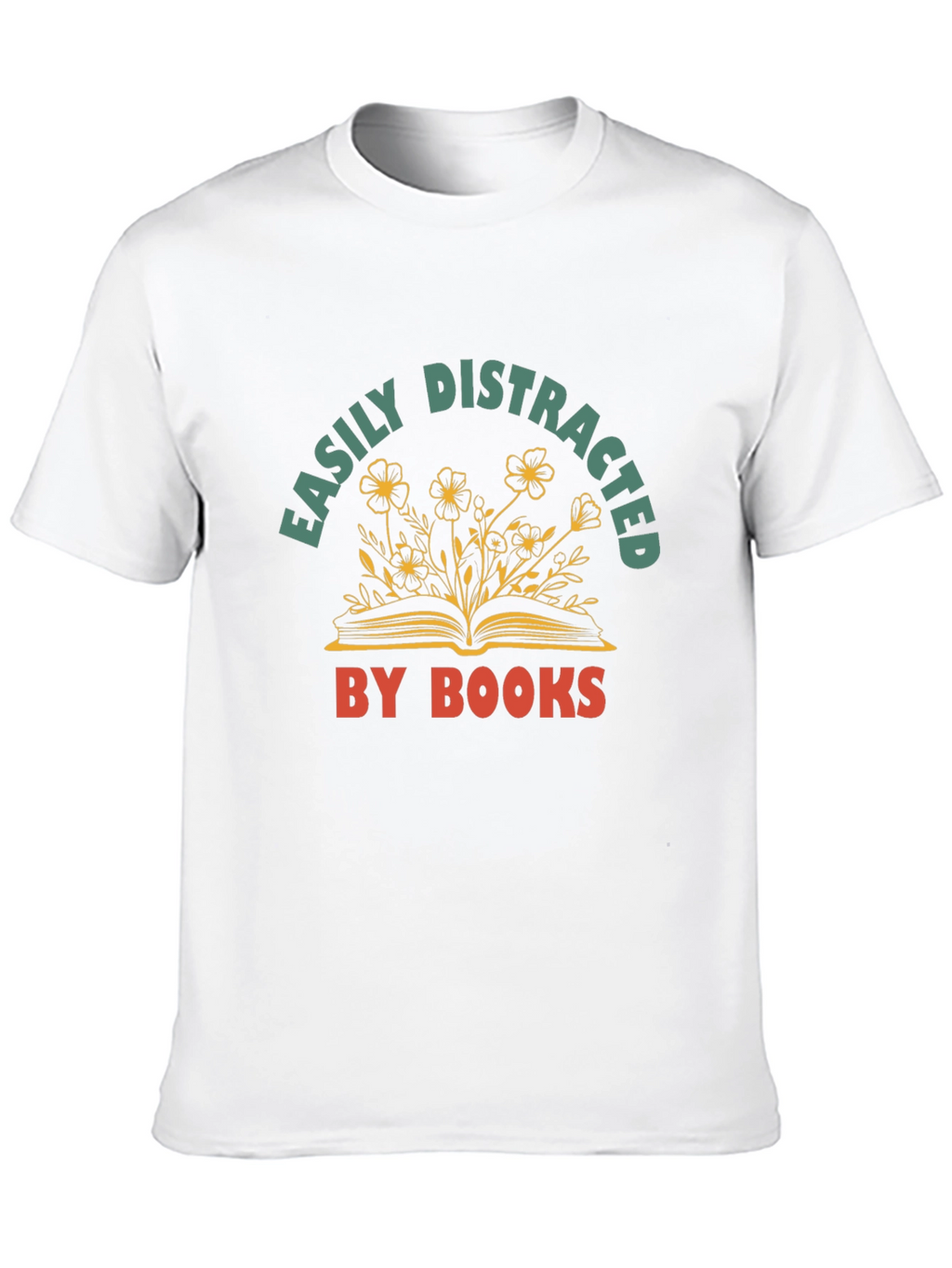 Easily Distracted By Books Graphic T-Shirt