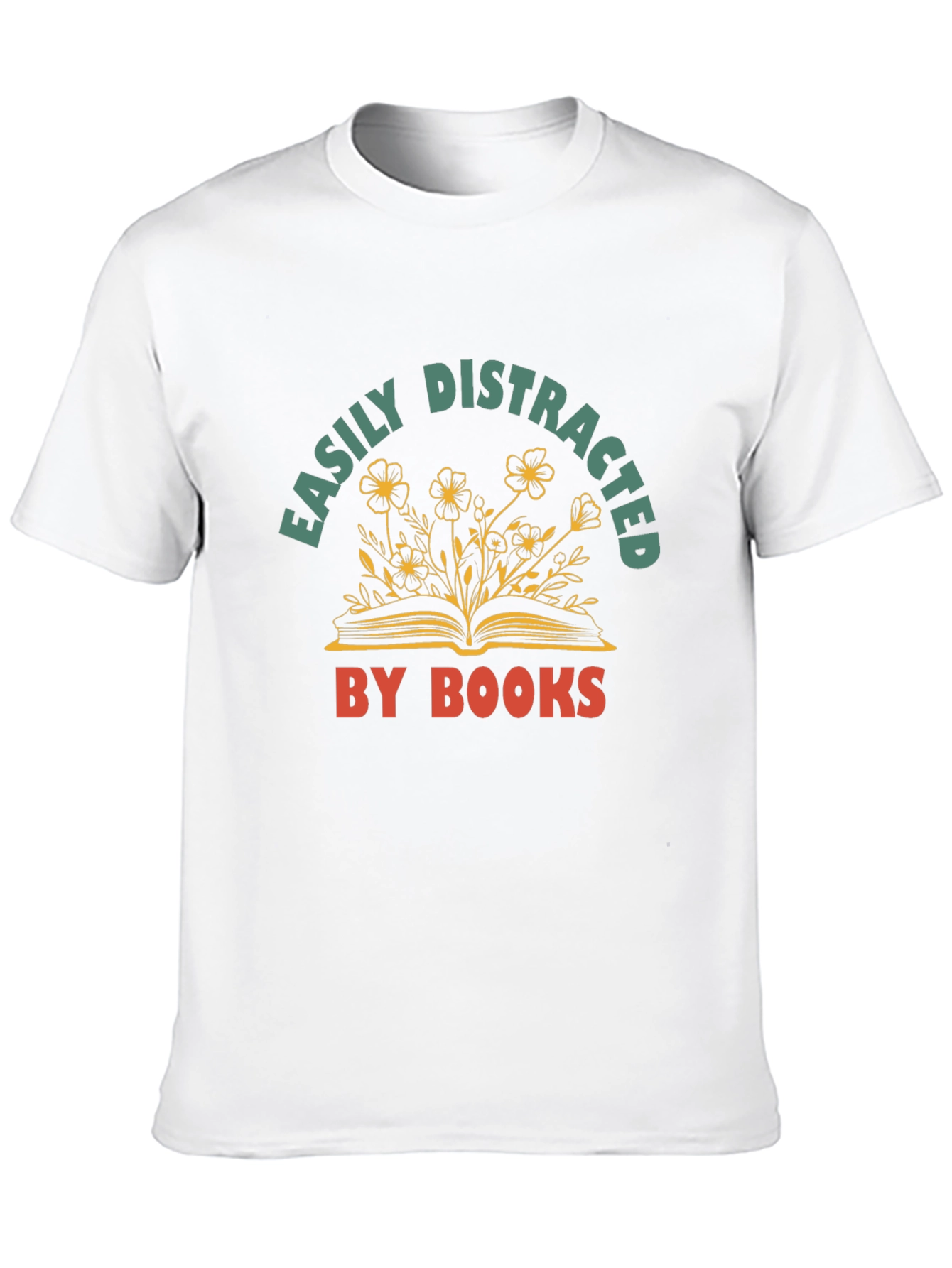 Easily Distracted By Books Graphic T-Shirt