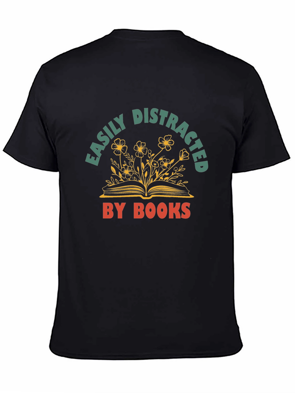 Easily Distracted By Books Graphic T-Shirt
