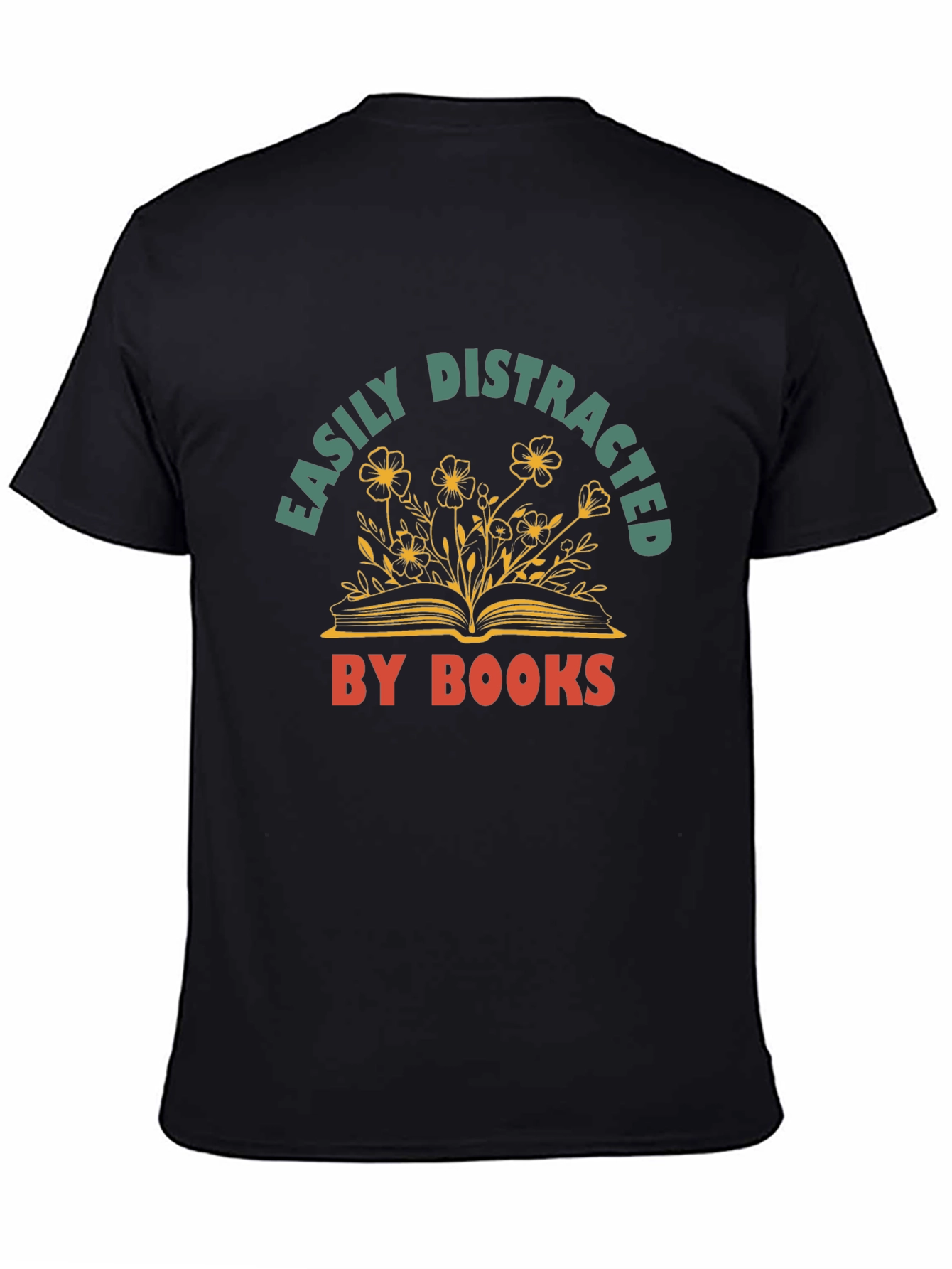 Easily Distracted By Books Graphic T-Shirt