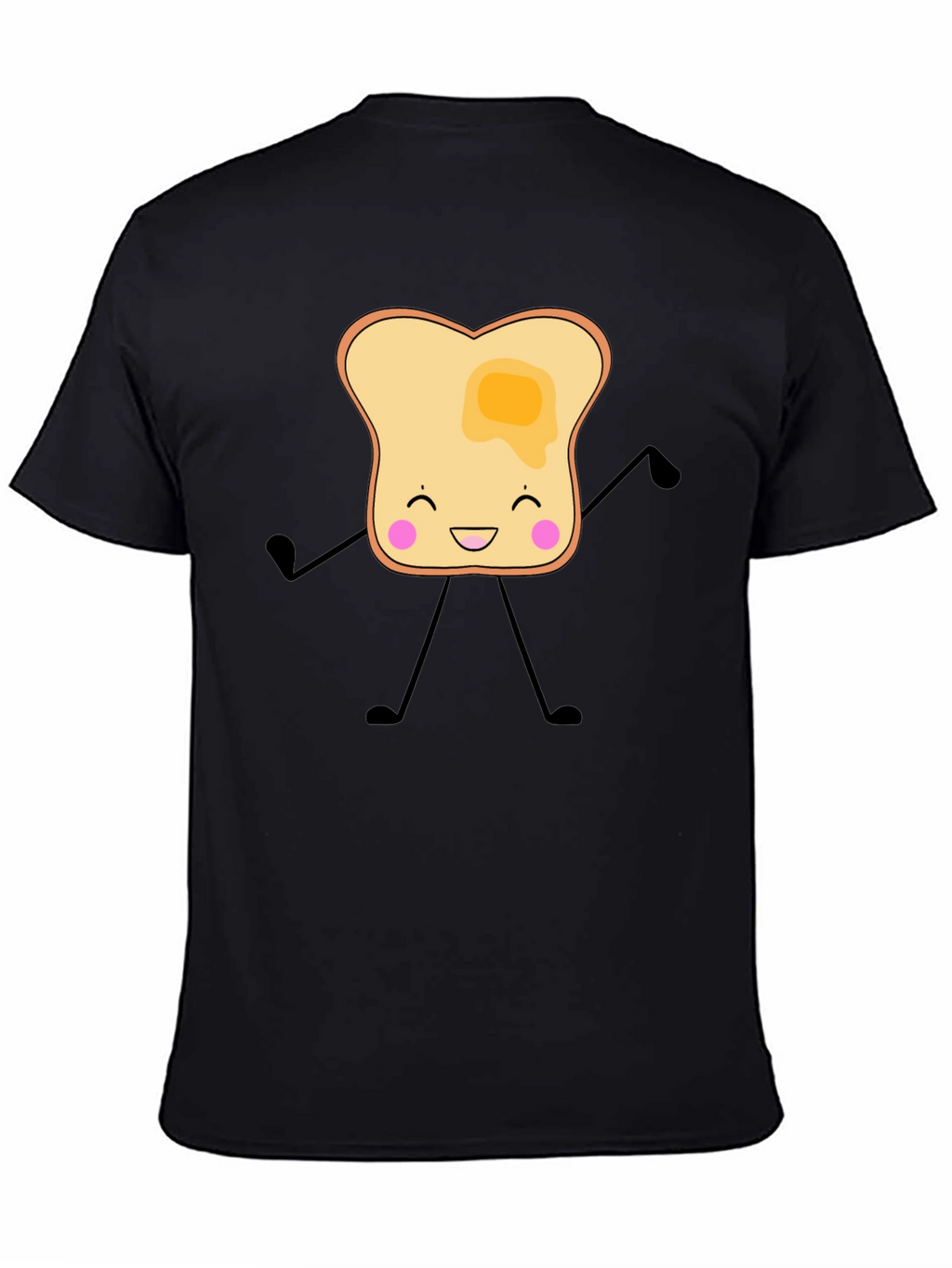 Toast Cartoon Graphic T-Shirt