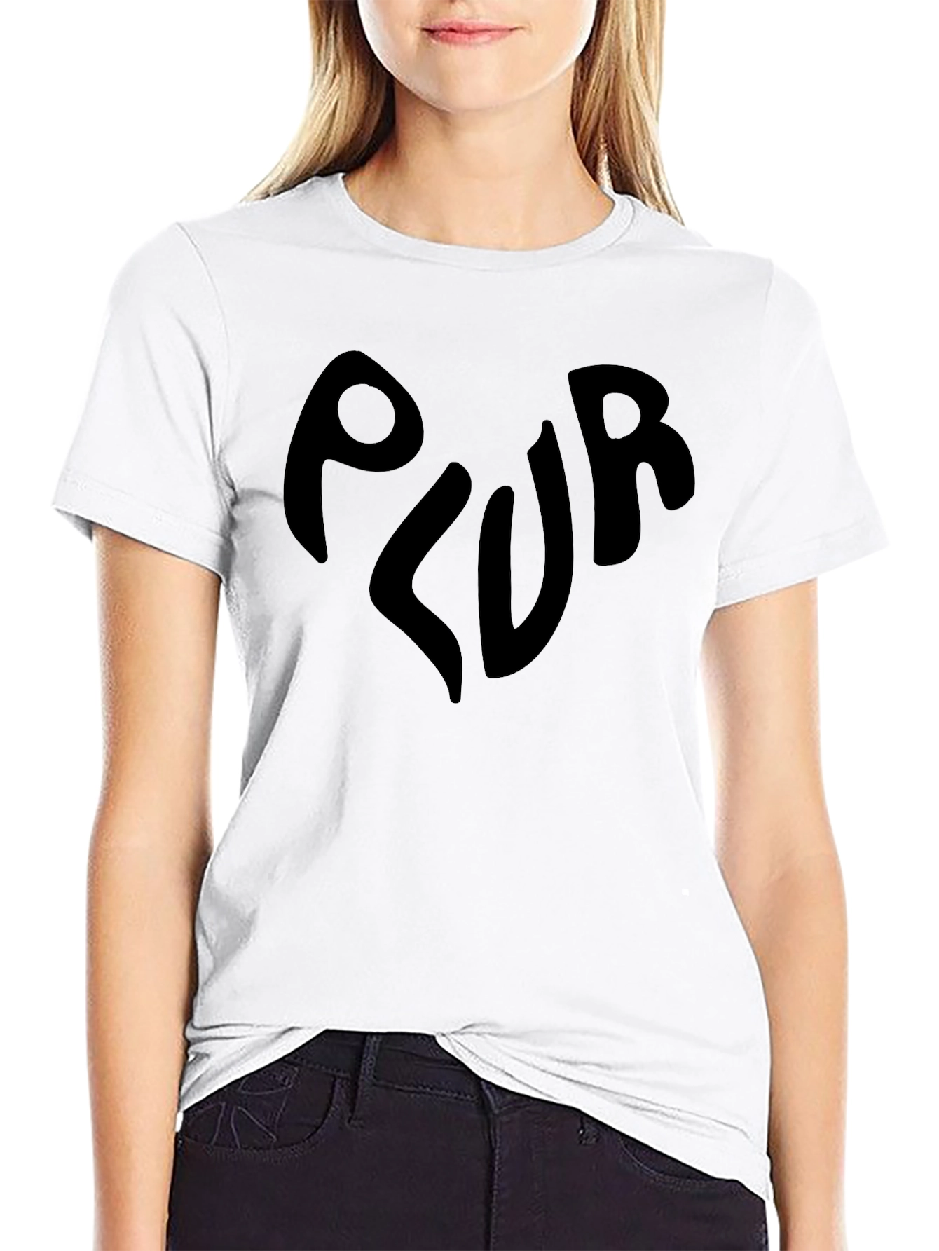 PLUR Graphic T-Shirt - Black Rave EDM Tee