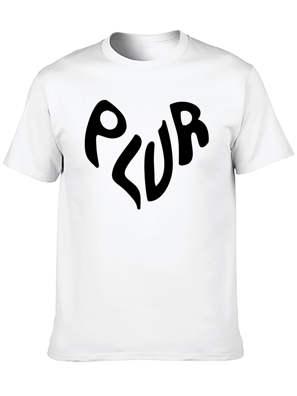 PLUR Graphic T-Shirt - Black Rave EDM Tee