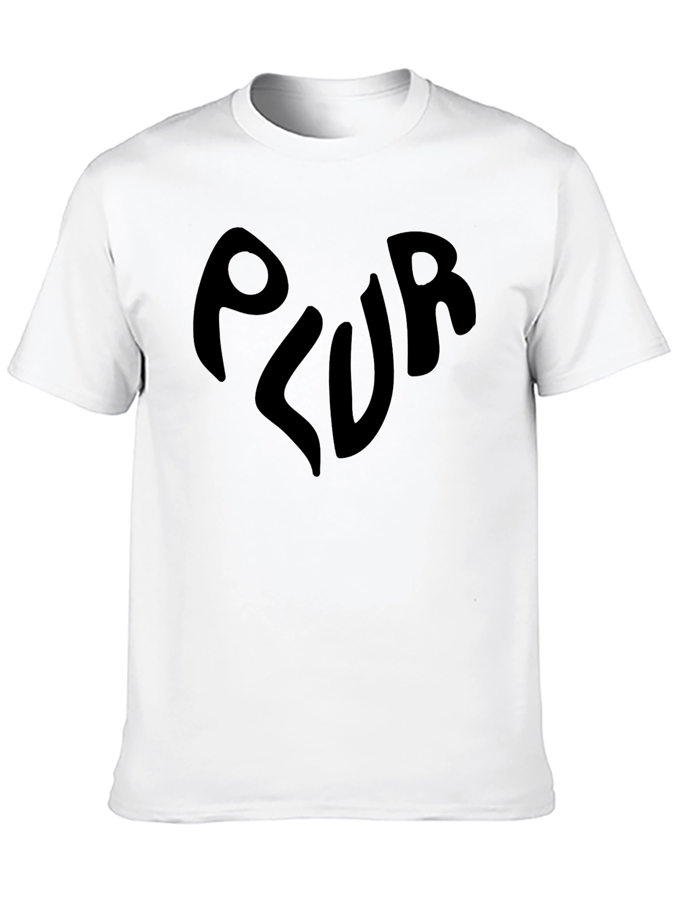 PLUR Graphic T-Shirt - Black Rave EDM Tee