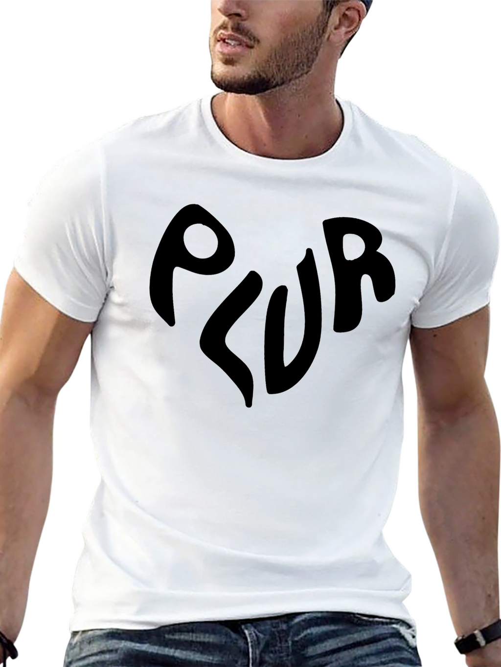 PLUR Graphic T-Shirt - Black Rave EDM Tee