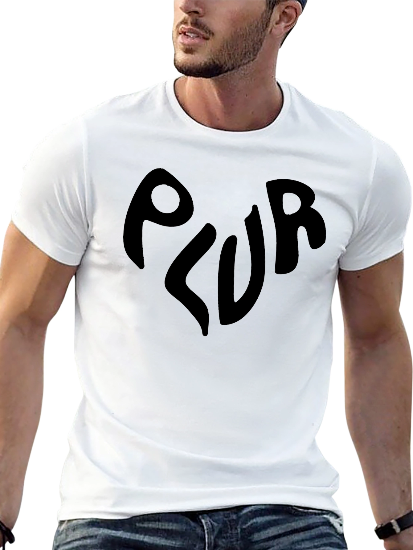 PLUR Graphic T-Shirt - Black Rave EDM Tee