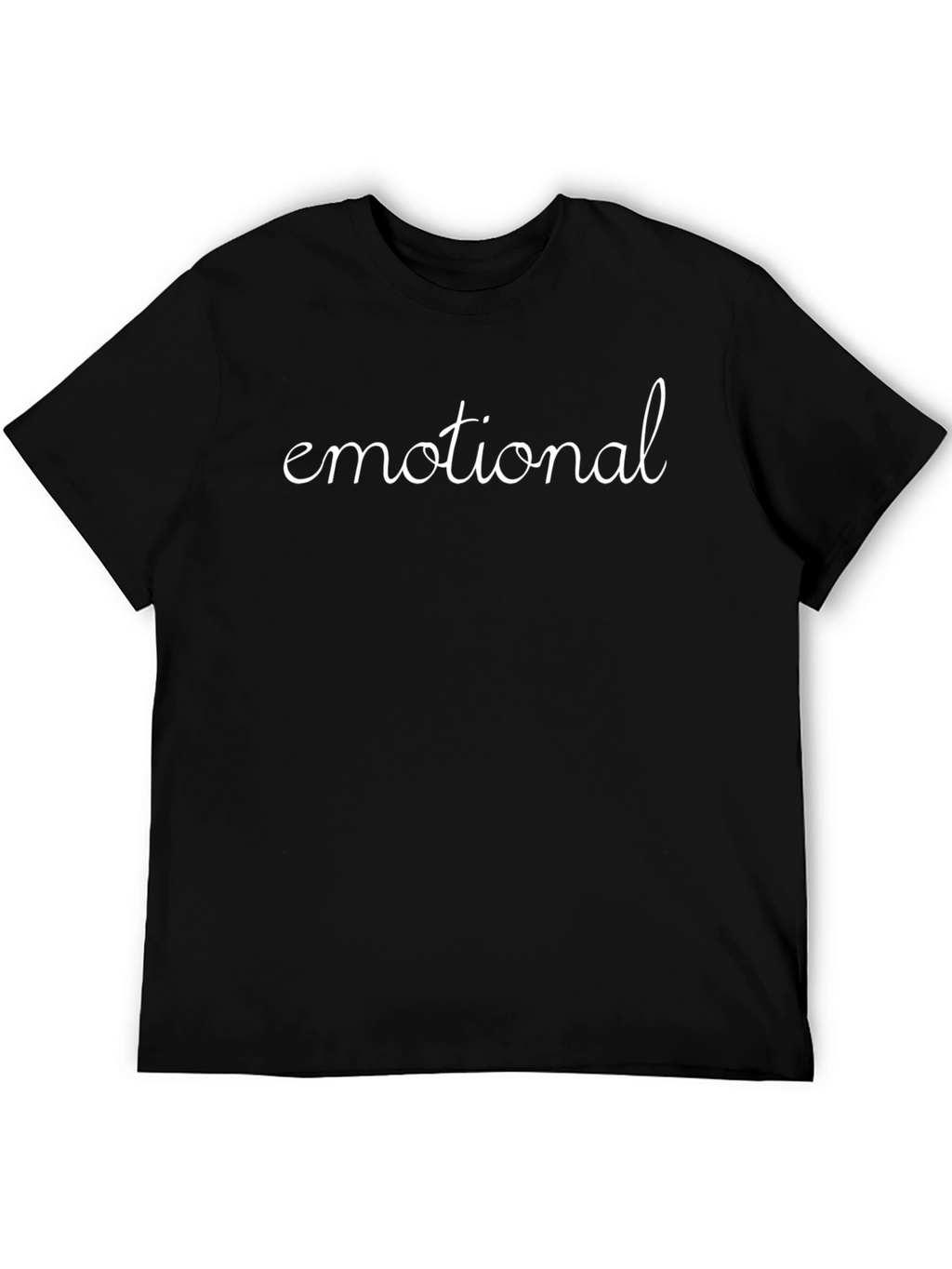Emotional Graphic Tee - Black Unisex T-Shirt