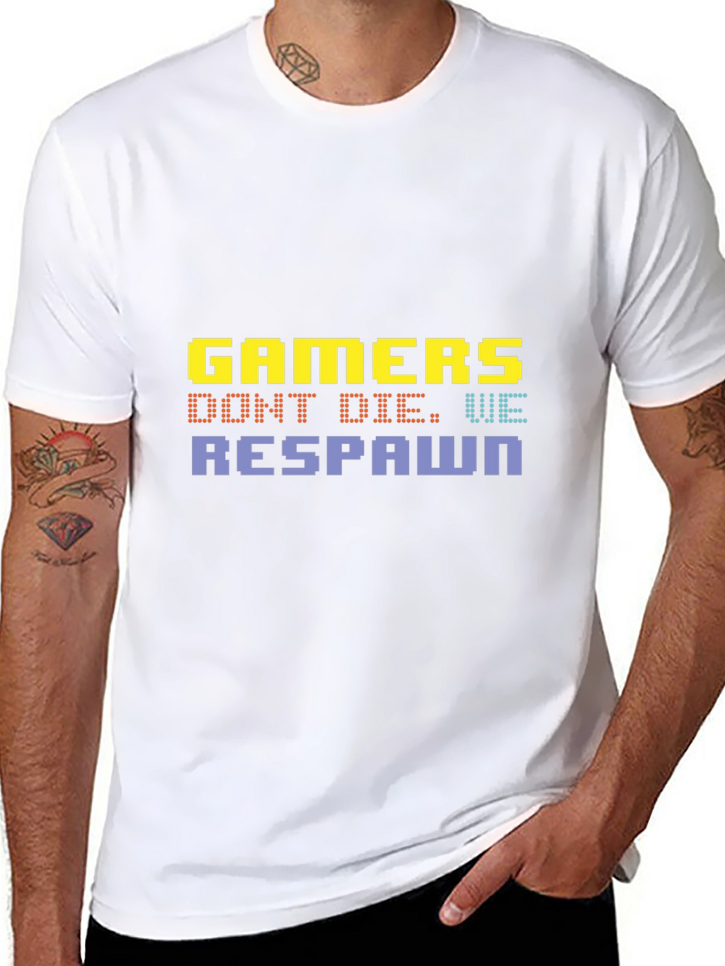 Gamers Dont Die We Respawn Graphic T-Shirt