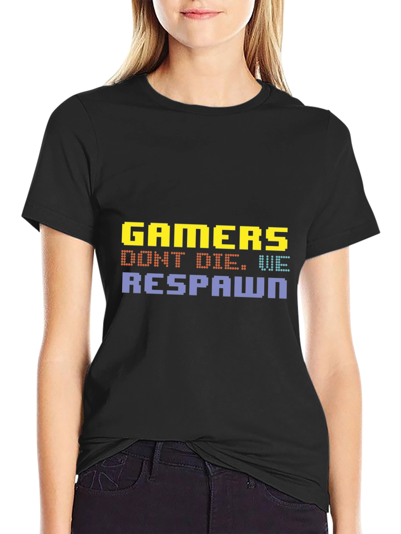 Gamers Dont Die We Respawn Graphic T-Shirt