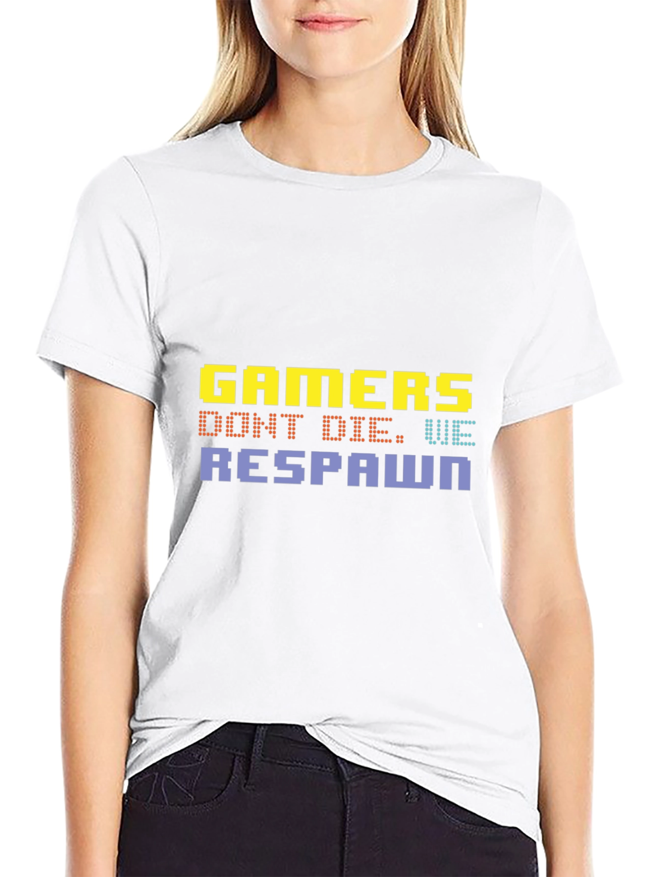 Gamers Dont Die We Respawn Graphic T-Shirt