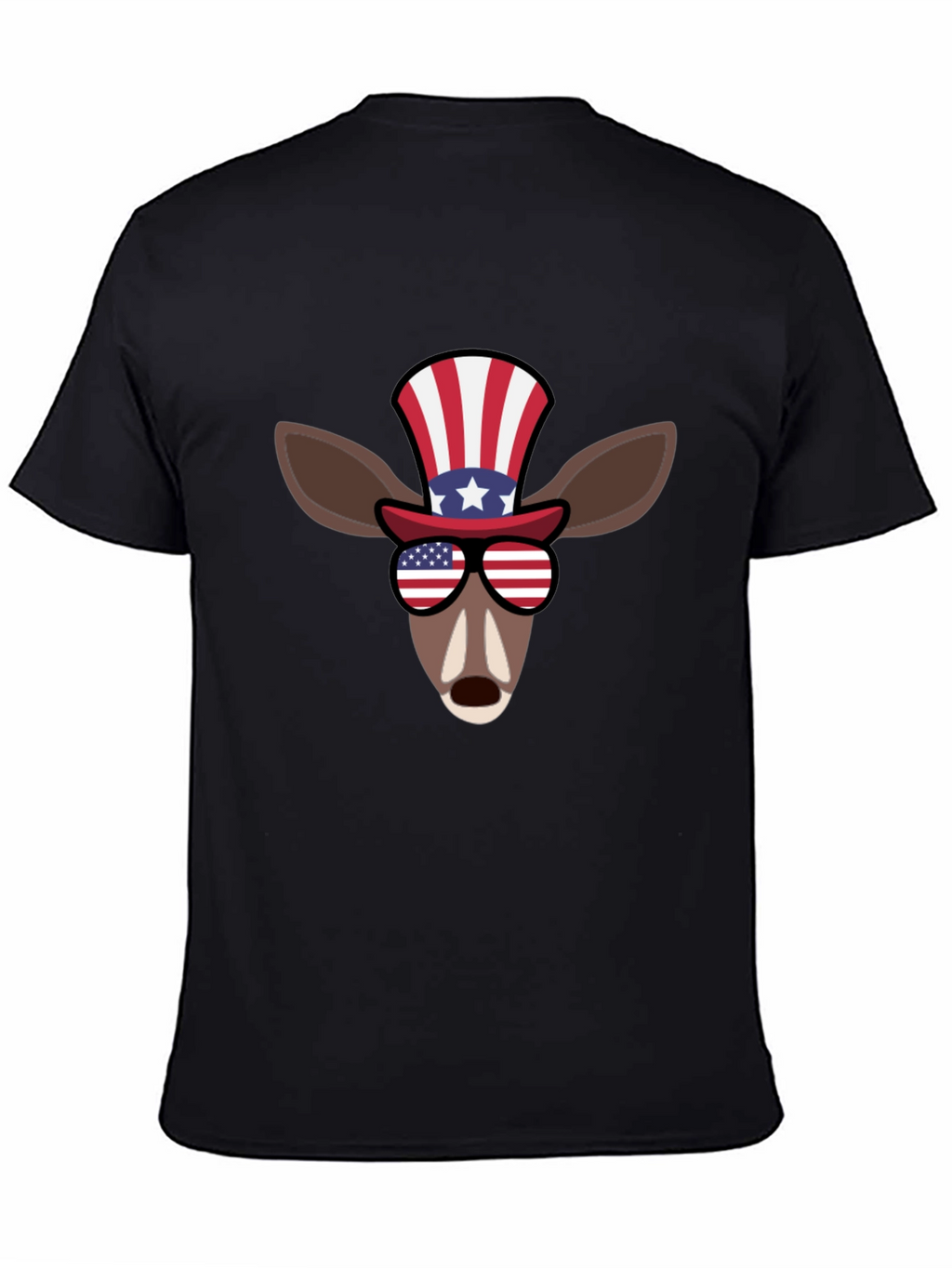 Patriotic Deer Graphic T-Shirt