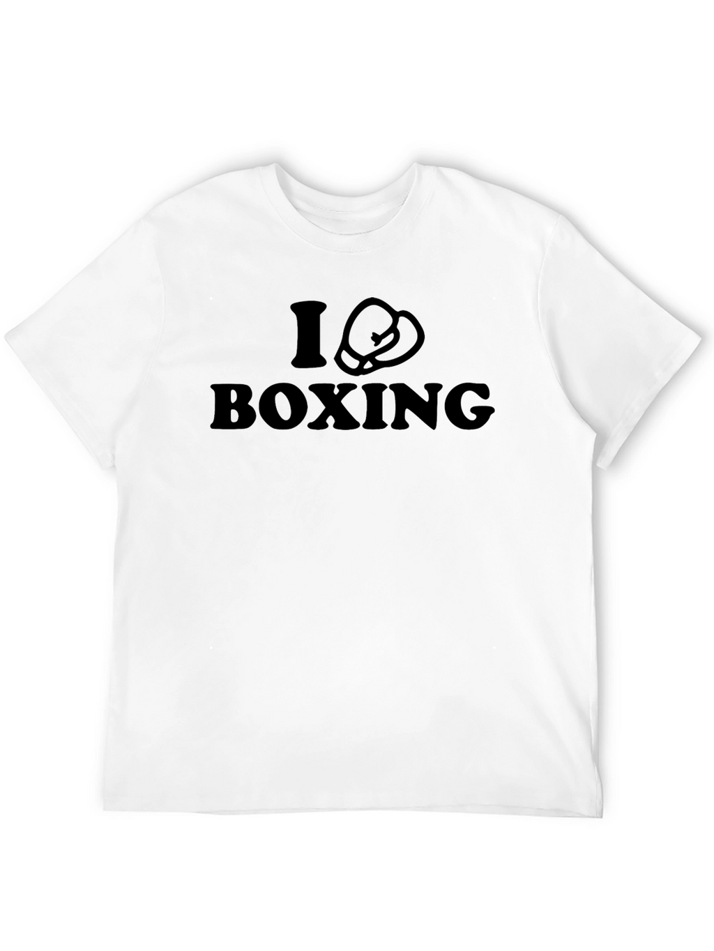 I Love Boxing T-Shirt - Black Cotton Tee