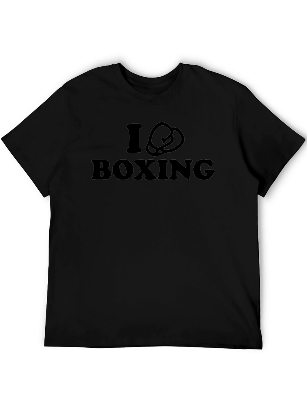 I Love Boxing T-Shirt - Black Cotton Tee