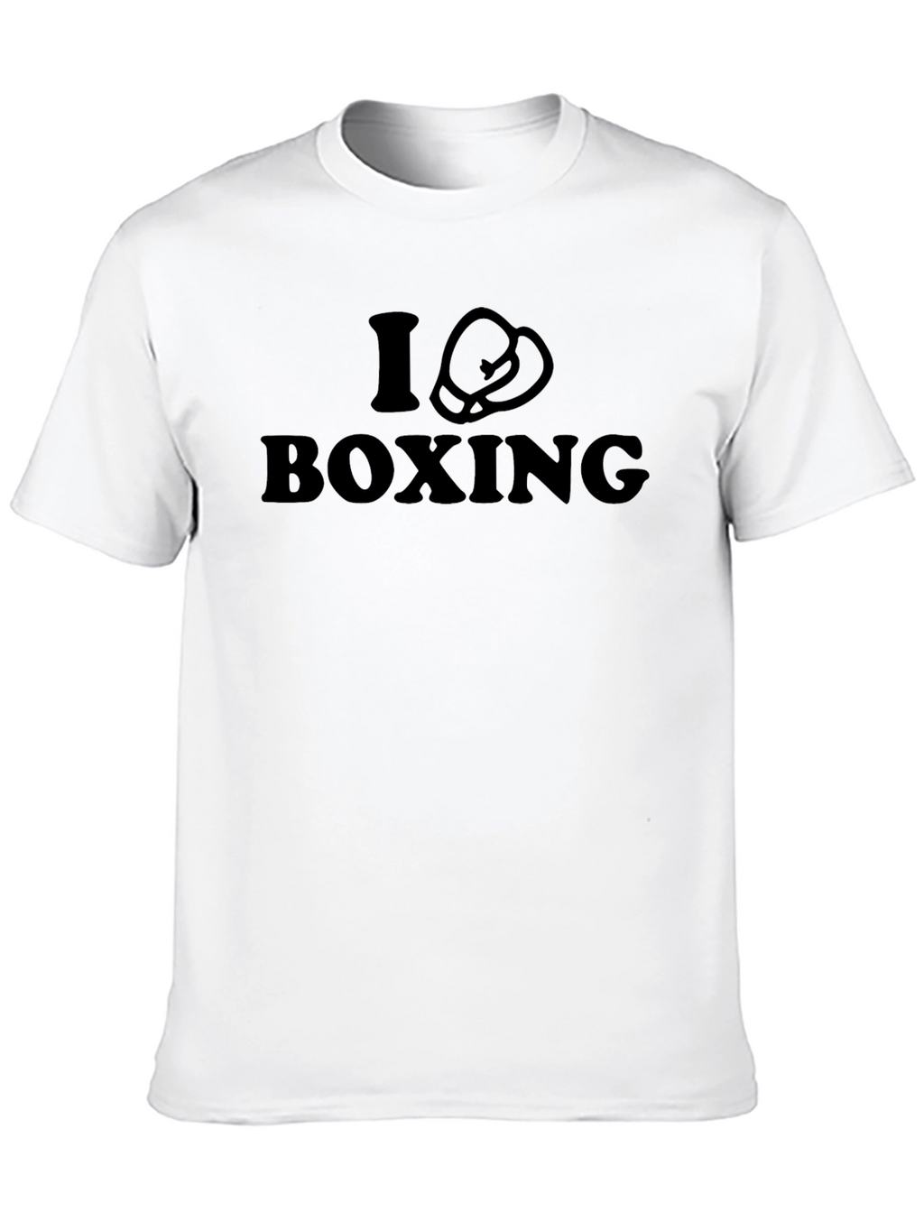 I Love Boxing T-Shirt - Black Cotton Tee