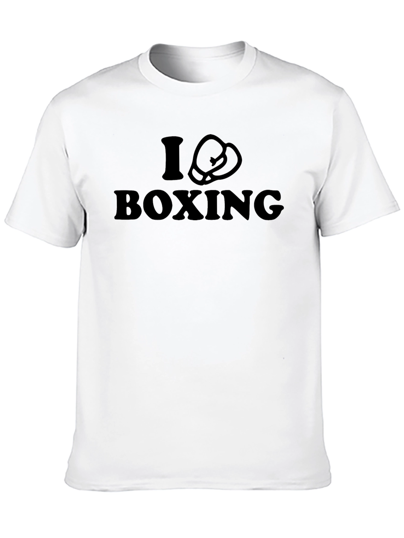 I Love Boxing T-Shirt - Black Cotton Tee