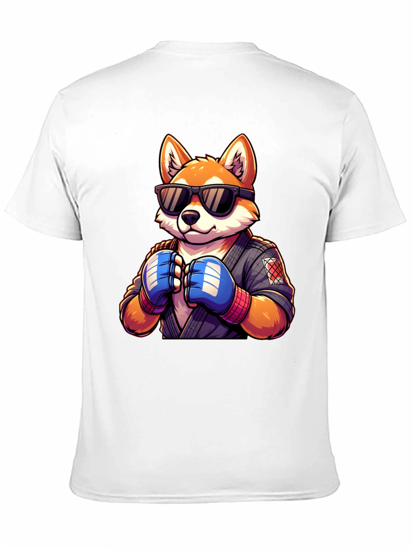 Cool Fox Martial Artist Graphic Tee