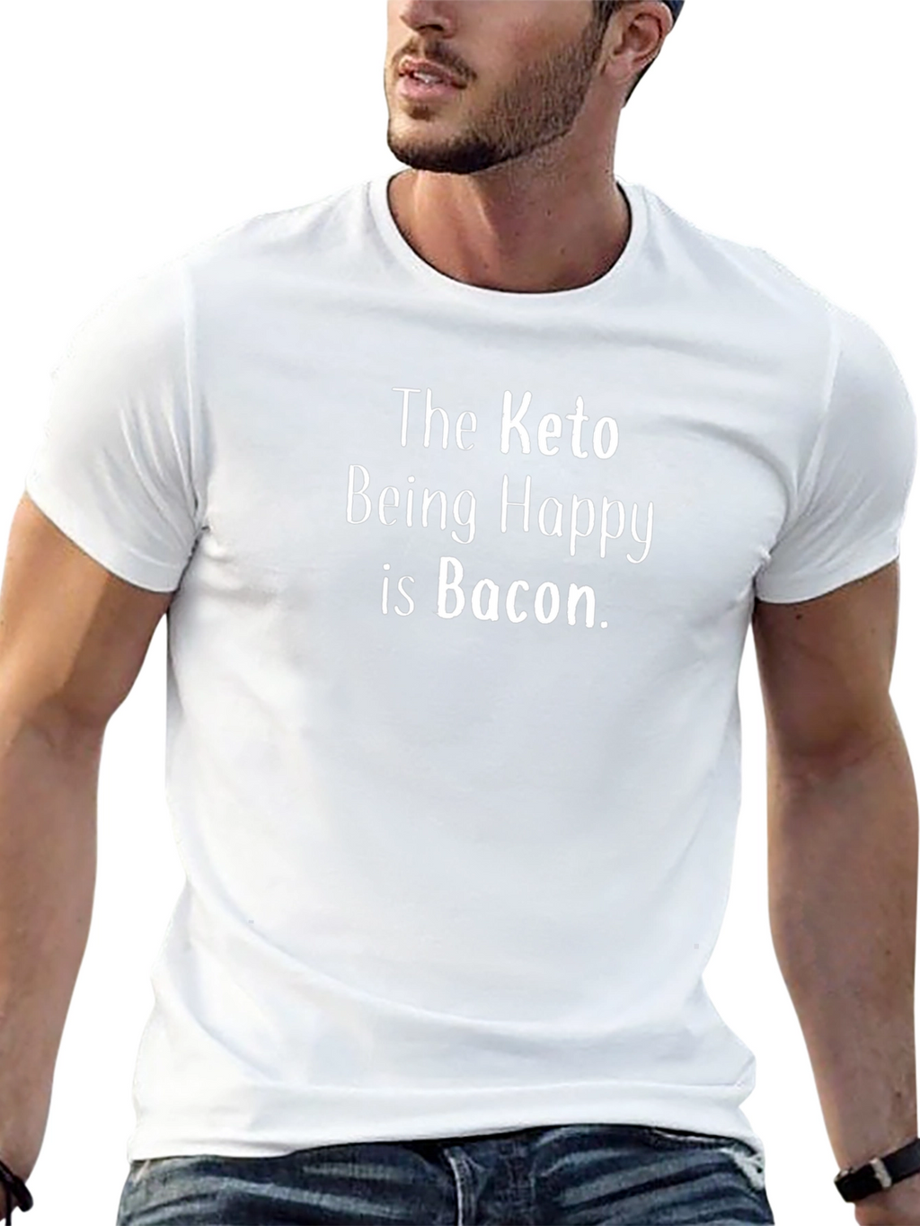 Keto Bacon T-Shirt - Happy Keto Life