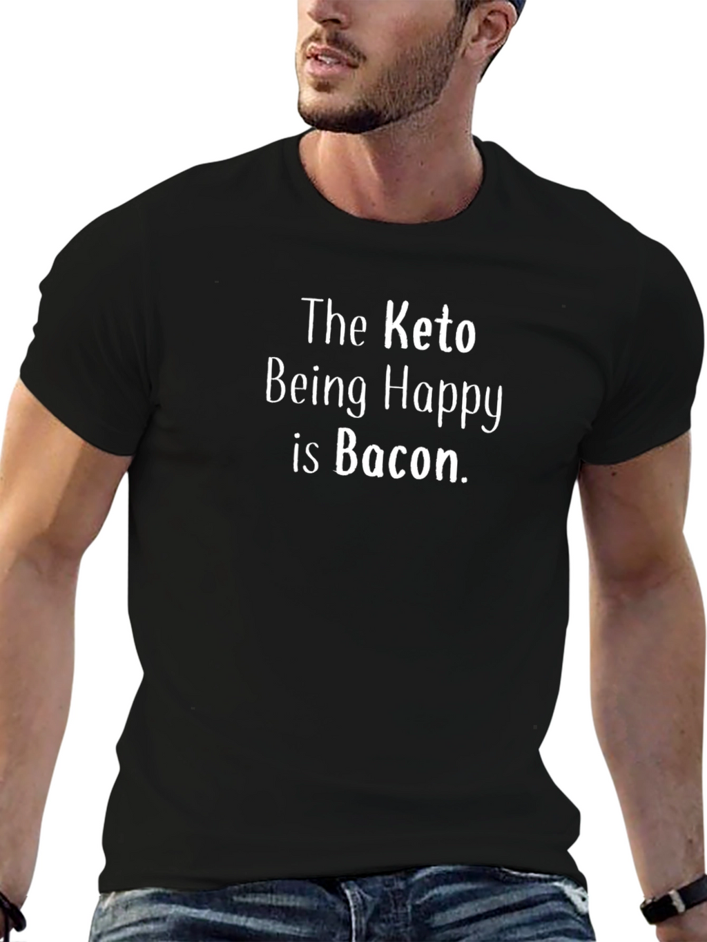 Keto Bacon T-Shirt - Happy Keto Life
