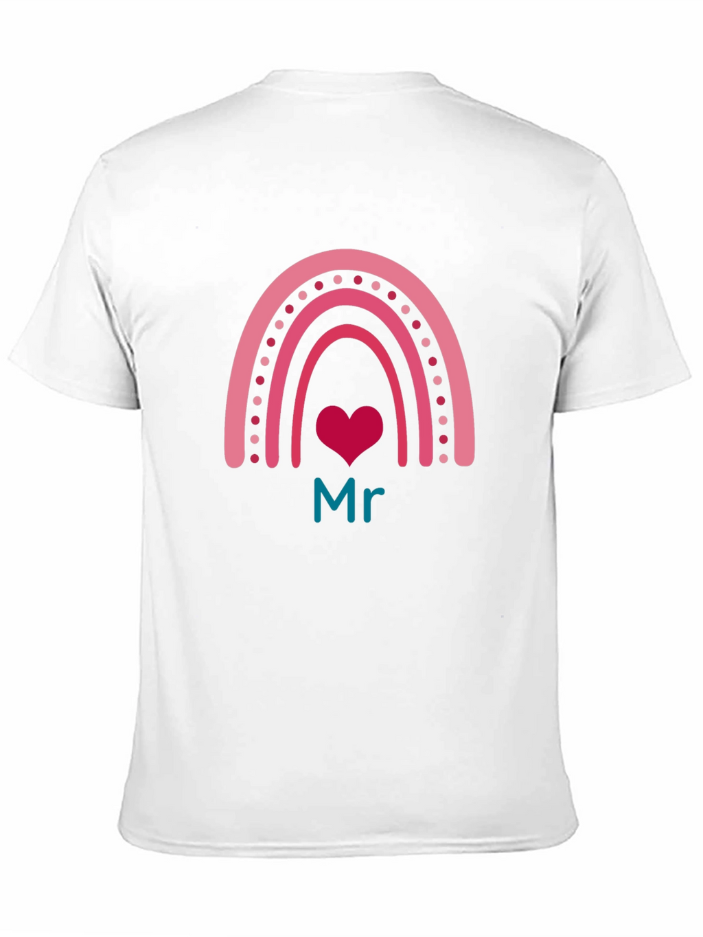 Mr Rainbow Heart Graphic Tee - Mens Black T-Shirt