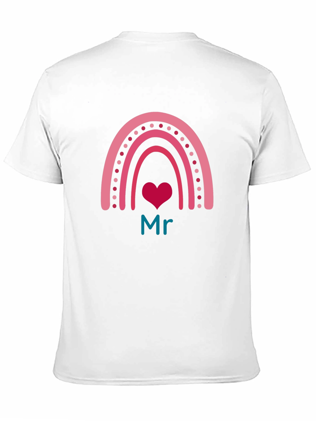 Mr Rainbow Heart Graphic Tee - Mens Black T-Shirt