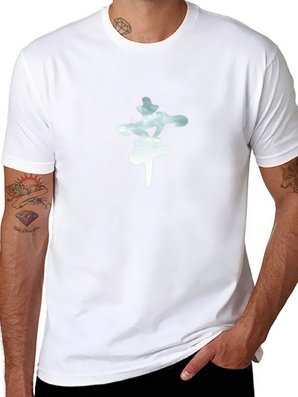 Cloud Kanji Graphic T-Shirt - Soft Cotton Tee