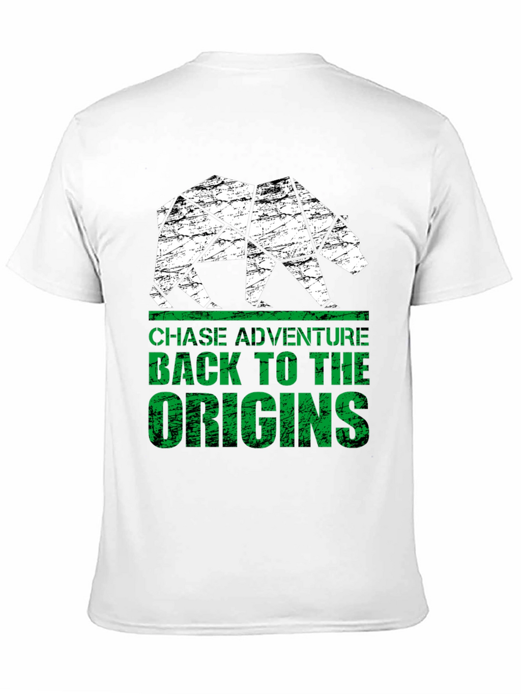 Geometric Bear Graphic T-Shirt - Chase Adventure